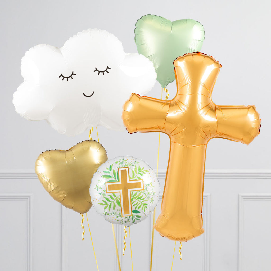 Christening Balloons Delivered Inflated Balloonfactory.ie BalloonFactory.ie