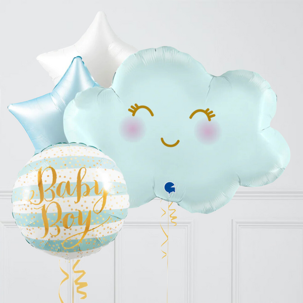 Baby Boy Cloud Inflated Balloon Package