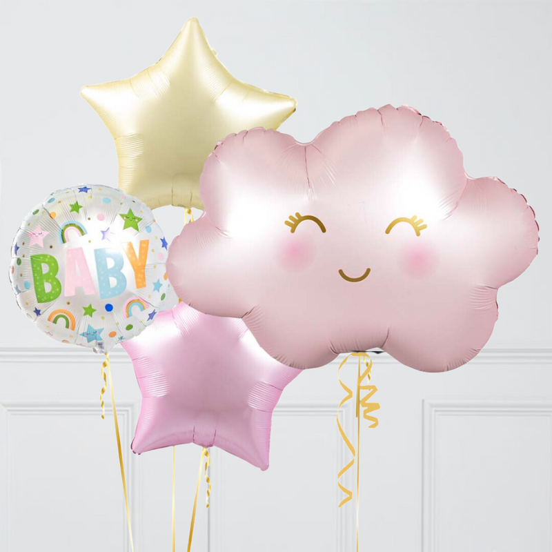Baby Pink Cloud Balloon Package