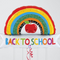 Back To School Rainbow Inflated Foil Balloons