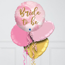 Bride to Be Hearts Inflated Foil Balloon Bunch