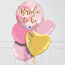 Bride to Be Hearts Inflated Foil Balloon Bunch