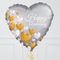 Happy Anniversary Hearts Inflated Foil Balloons