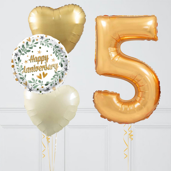 Inflated Anniversary Numbers Balloons