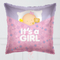 It's A Girl Baby Pink Pillow Inflated Foil Balloon Bunch