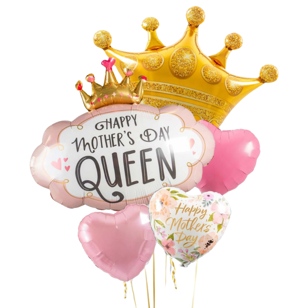 Mother's Day Queen Inflated Balloon Bunch 