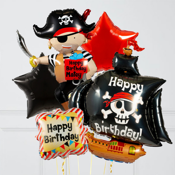 Pirate Inflated Large Balloon Bunch