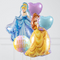Princess Belle & Cinderella Birthday Inflated Balloon Bunch