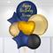 Royal Blue Giant Personalised Balloon Bunch
