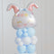 Boho Easter Bunny Inflated Balloon Stack