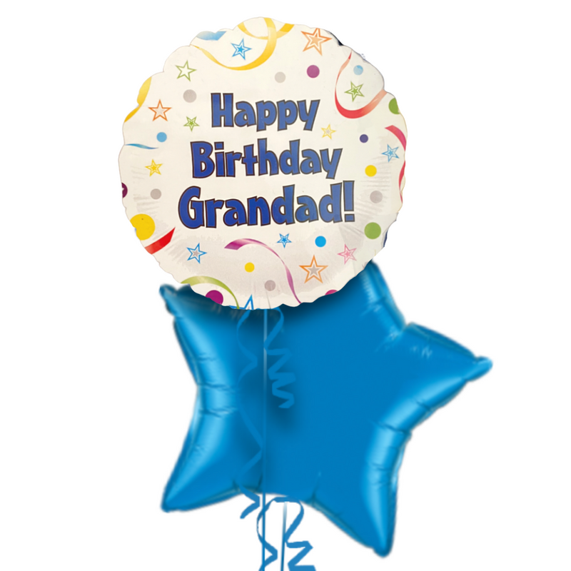 Happy Birthday Grandad Confetti Foil Balloon Bouquetk