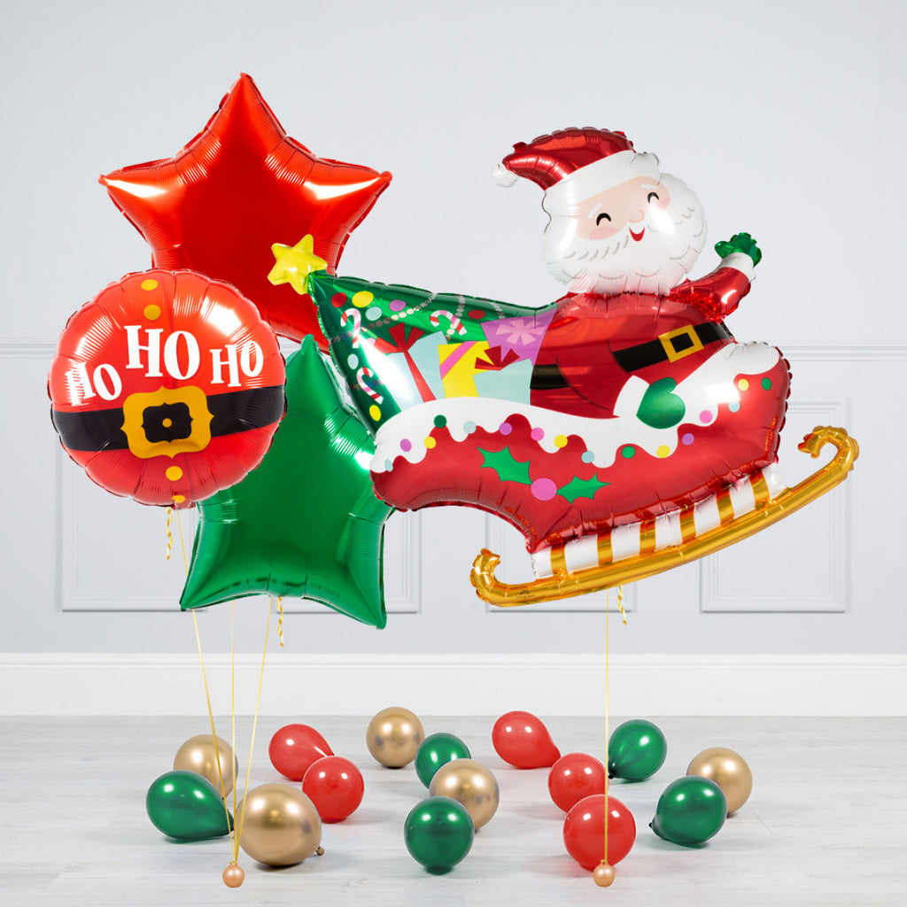 Helium Santa Christmas Balloons Delivered – BalloonFactory.ie