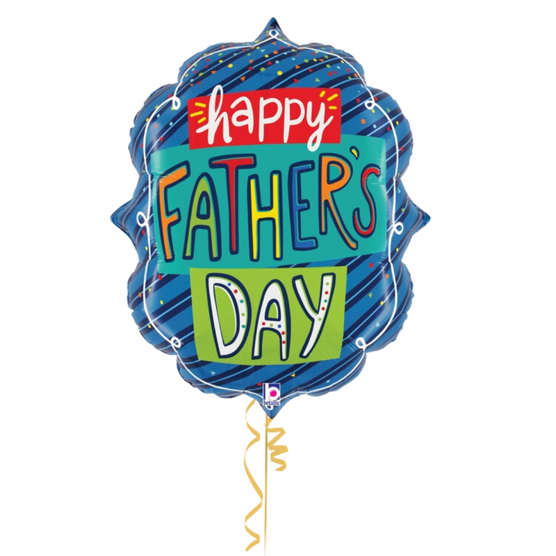 Father's Day Confetti Frame Foil Balloon Bouquet