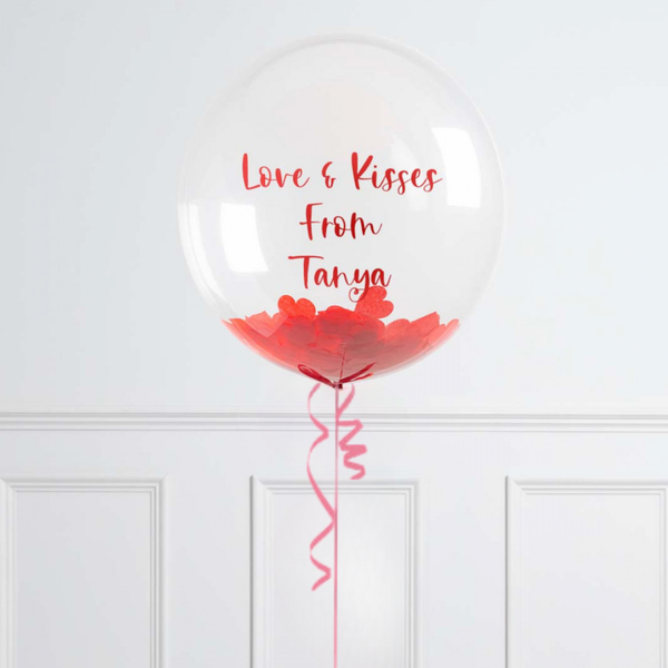 Personalised Love Confetti Bubble Balloon
