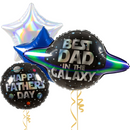 Galaxy Father's Day Inflated Balloon Bouquet