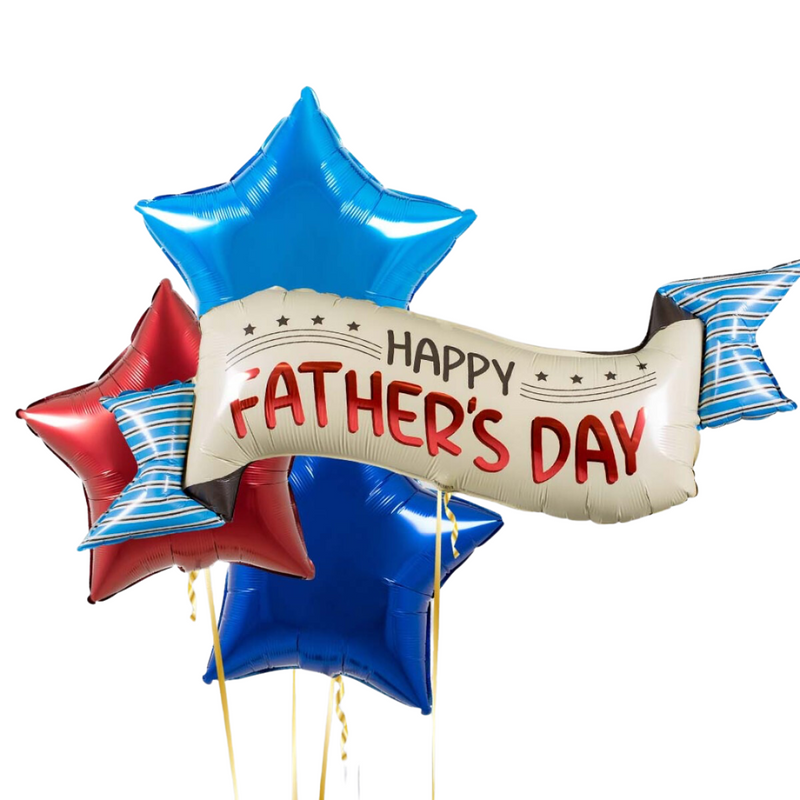 Happy Father's Day Banner Balloon Bouquet
