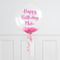 Personalised Flower Tail Confetti Bubble Balloon