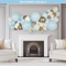 Baby Blue Inflated Balloon Garland