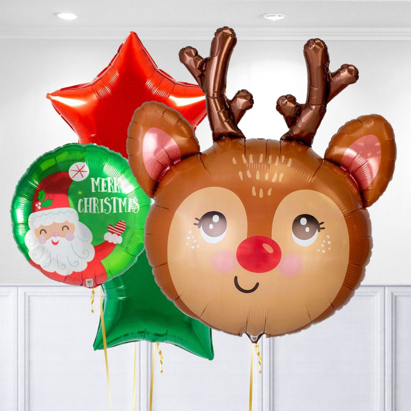 Santa Reindeer Christmas Balloon