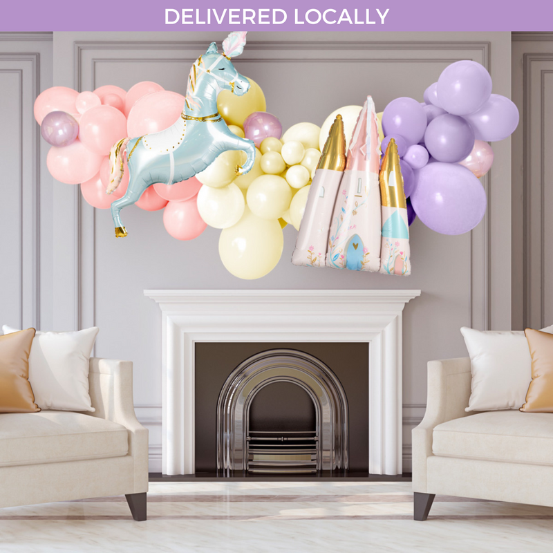 Princess Party Inflated Balloon Garland
