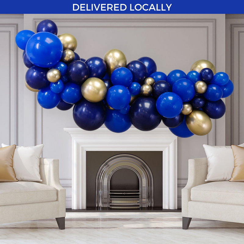Sapphire Blue Inflated Balloon Garland