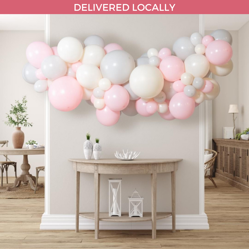 Macaron Pink Inflated Balloon Garland