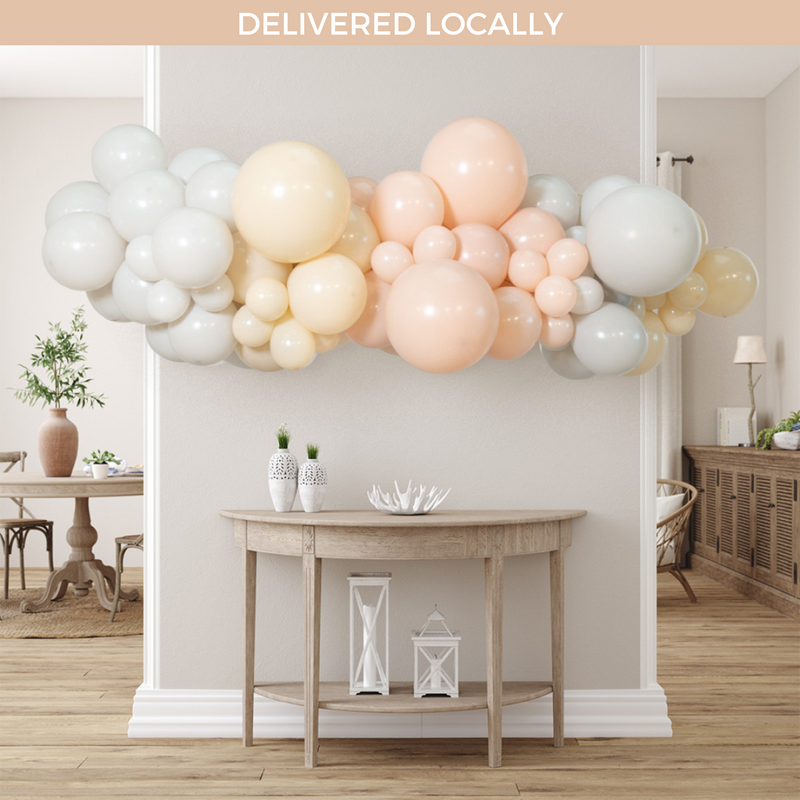 Creamy Inflated Balloon Garland