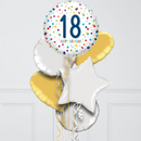 18th Birthday Colourful Foil Balloon Bunch