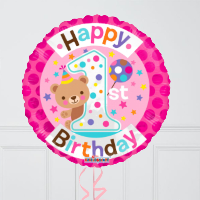 1st Birthday Girl Bear