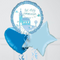 1st Holy Communion Baby Blue Inflated Foil Balloon Bunch