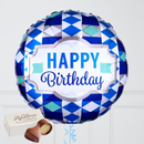 Blue Banners Happy Birthday