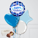 Blue Banners Happy Birthday