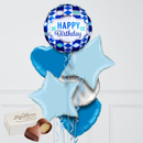 Blue Banners Happy Birthday