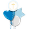 gold cross confirmation balloon bouquet 