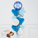 Blue Banners Happy Birthday