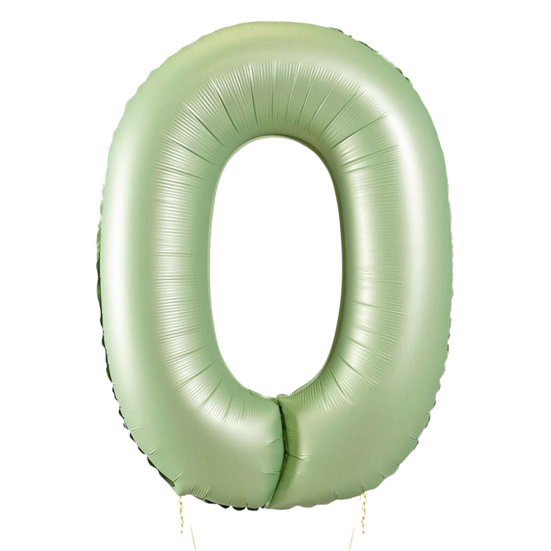 Number Olive Green Large Shape Balloon