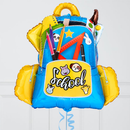 Back To School Backpack Inflated Foil Balloon