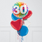 30th Birthday Rainbow Confetti Inflated Foil Balloon Bunch