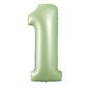 Number Olive Green Large Shape Balloon