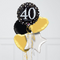 40th Birthday Elegant Sparkles Foil Balloon Bunch