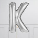 Inflated Silver Letter Balloons