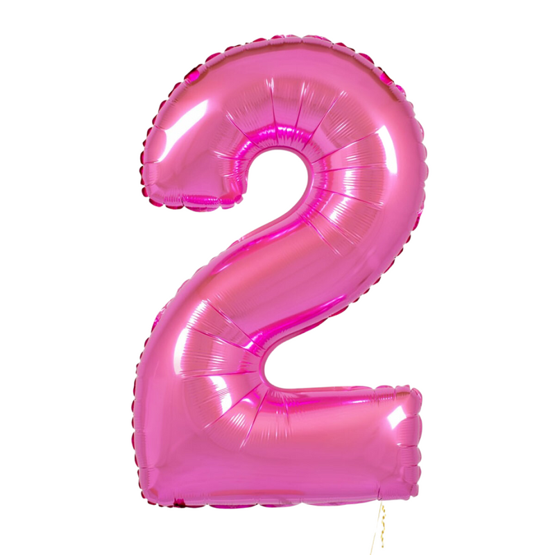 Number Pink Large Shape Balloon