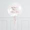 Personalised Swan Confetti Bubble Balloon