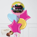 Pink Sparkles Happy Birthday