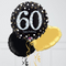 60th Birthday Elegant Sparkles Foil Balloon Bunch