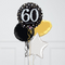 60th Birthday Elegant Sparkles Foil Balloon Bunch