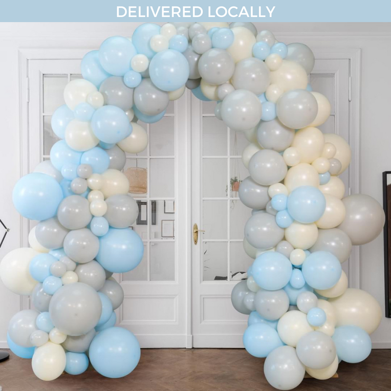 Macaron Blue Ready-Made Balloon Arch