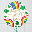 St Patrick's Day Rainbows Inflated Foil Balloon Bunch