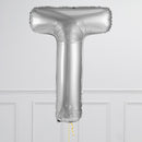 Inflated Silver Letter Balloons