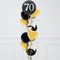 70th Birthday Elegant Sparkles Foil Balloon Bunch